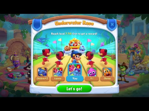 @Fishdom Win Strikes Level 7701 - 7714 Win Underwater Race Event. Got Rewards.