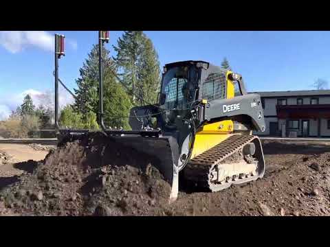 John Deere 331G Compact Track Loader/Dozer With 96” Blade, Topcon 2D Auto Laser System