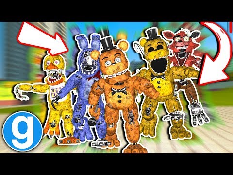 Gmod Fnaf - New Fazbear Ultimate Pill Pack Remastered Withered Animatronics
