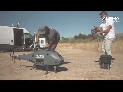 Alpha Unmanned Systems | A900 Tactical UAV Helicopter Deployment