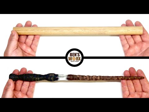 DIY Wand - Only Using A Drill - With Resin Art Inlay