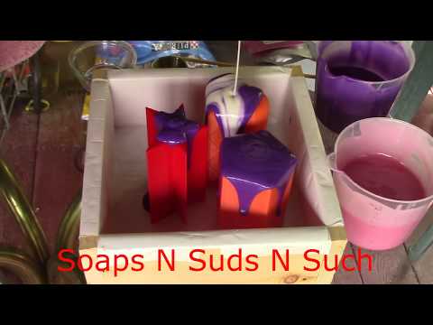 , title : 'how to make homemade soap, how to Taiwan swirl soap, How to make bar soap, recipe below long version'