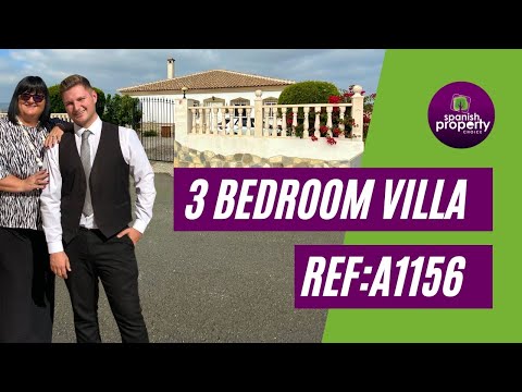 Spanish Property Choice Video Property Tour - Villa A1156, Zurgena, Almeria, Spain. PRICE 195,000€