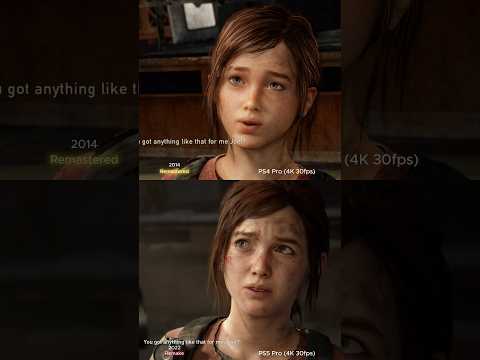 THE LAST OF US 1 PS5 PRO VS PS4 PRO Graphics Comparison #thelastofus #ps5pro #shorts