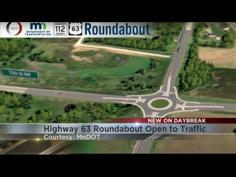 Highway 63 roundabout project north of Rochester completed