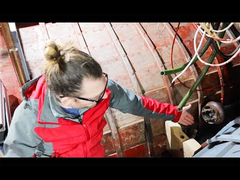 19. New Oak Floor Timber Part 1. Wooden Boat Restoration.