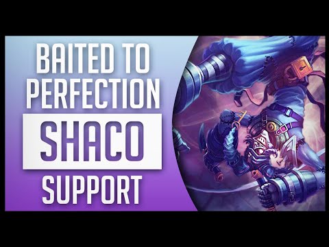 SHACO SUPPORT BAITING TO A PERFECT KDA - League of Legends
