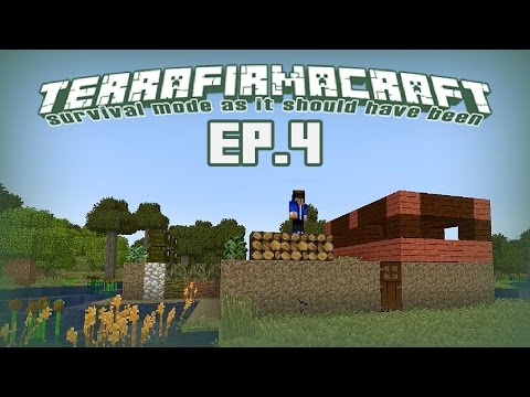 MINECRAFT TerraFirmaCraft - Episode 4 - Kupferwerkzeuge und ein lustiges Haus