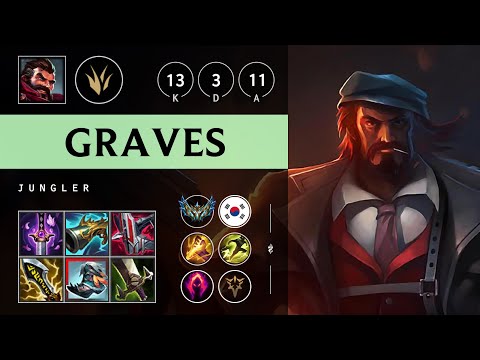 Graves Jungle vs Lee Sin - KR Challenger Patch 25.10