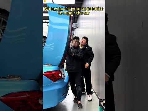 When you ask your apprentice to repair the car#funny #shorts#foryou##reaction
