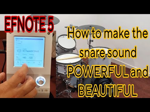 Efnote 5: Know how to make the snare sound powerful and beautiful #efnote #drums #drummer #snare
