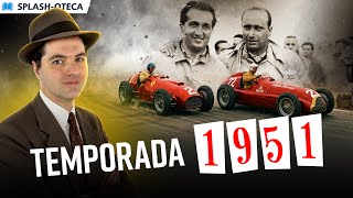 F1 em 1951: o fim do domínio da Alfa Romeo, o troco de Fangio e 1a vitória da Ferrari. #formula1