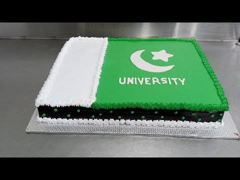 Happy Independence Day 14 August Pakistan flag cake chocolate flavour by chef Saqib gujjar 🇵🇰🇵🇰🇵🇰🇵🇰