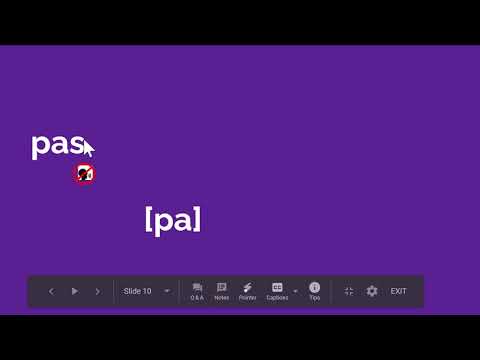 1- Le son a - French Phonics