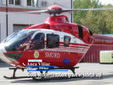 Două accidente rutiere grave în județul Iași