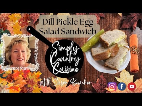 Dill Pickle Egg Salad Sandwich