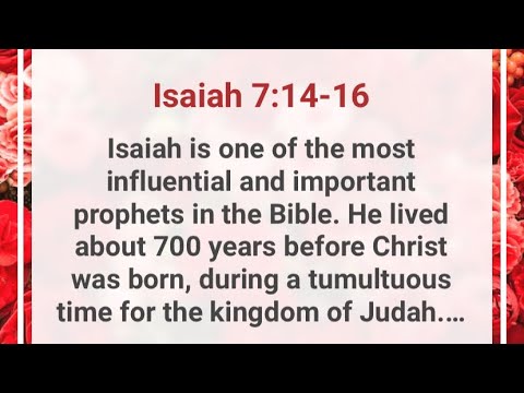 Isaiah 7:14-16 #jesus #isaiah #believe