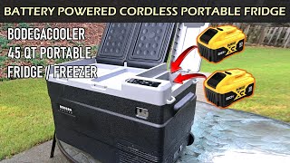 Battery Powered Cordless Portable Fridge / Freezer | BODEGACOOLER 45QT