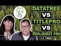 DataTree vs TitlePro vs RealQuest Pro (LA 1422)