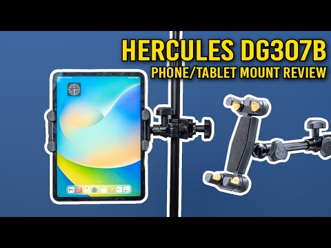 Hercules Tablet or Phone Mount DG307B Ipad Music Stand Clamp Review!