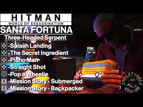 Hitman WoA: Santa Fortuna - Three-Headed Serpent - Splash Landing, The Secret Ingredient, +More