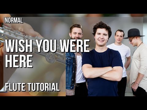 How to play Wish You Were Here by Lukas Graham ft Khalid on Flute (Tutorial)