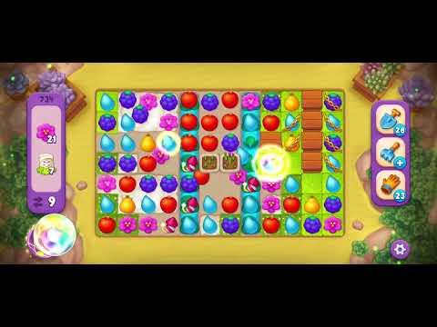 Gardenscapes - level 734 - super hard level, no boosters!!