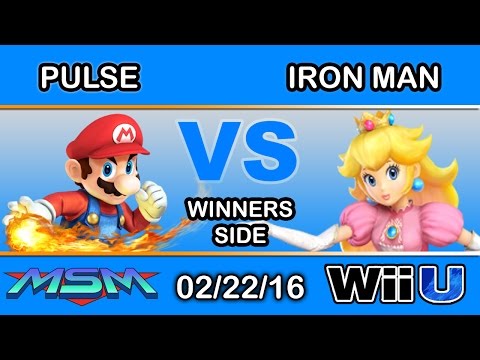 MSM 38 - Pulse (Mario) Vs. IronMan (Peach) Winners Side - Smash Wii U