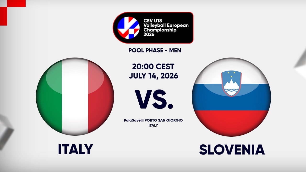 Full Match | Italy vs. Slovenia | CEV U18 Volleyball European Championship 2026 | Men