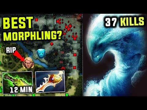 KAMIKAZE The Craziest Morphling Spammer Ever! 12 MIN EB 1100+ XPM 37 Kills Omg Plays Dota 2