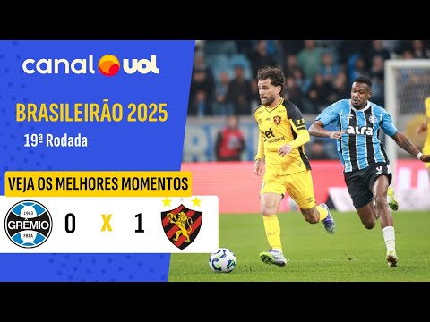 GRÊMIO 0 X 1 SPORT – 19ª RODADA DO CAMPEONATO BRASILEIRO 2025; VEJA OS MELHORES MOMENTOS