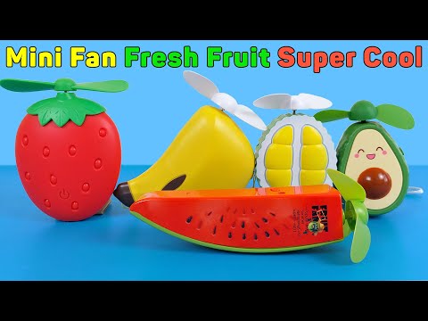Mini-Lüfter Frisches Obst - Super cool, Erdbeere Banane Durian Avocado | Unboxing und Überprüfung