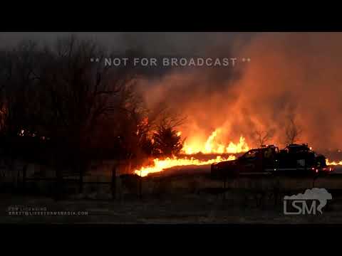 03-29-2022 Crawford, OK Destructive Wildfire-Destroyed Landscape-Fast Moving Flames