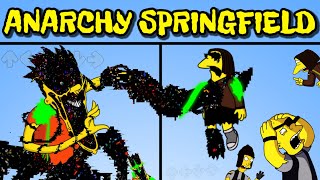 FNF Pibby MALEVOLENCE - Anarchy at Springfield + Cutscenes | NEW Playable Glitch Corruption Mod