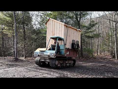Setting up a firewood shed