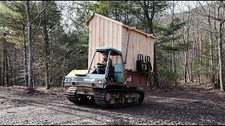 Setting up a firewood shed