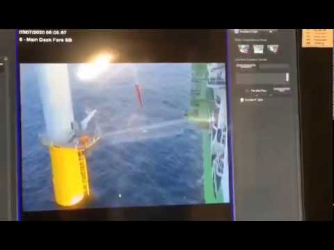 !!Walk 2 Work Gangway Hit by Wind Blade, Offshore Wind Farm Incident!!
