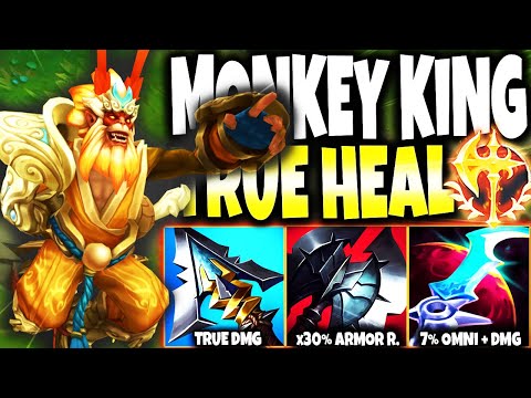 Wukong will always do TRUE DMG to ANY TARGET and TRUE HEAL BACK 🔥 LoL TOP Wukong s12 Gameplay