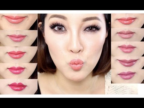 NEW Innisfree Real Fit Lipstick Entire Color Swatch 이니스프리 리얼핏 립스틱 전컬러 발색