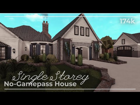 No-Gamepass Single Story House 174k | Roblox Bloxburg