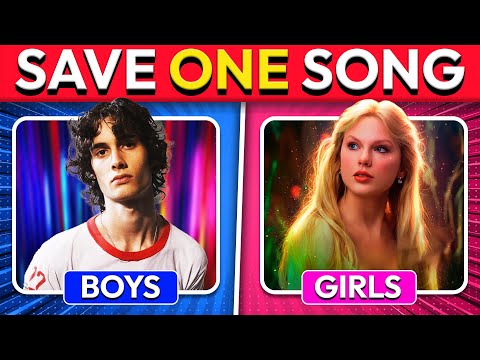 SAVE ONE SONG - 💙 Boys vs 🩷 Girls 🎵 MUSIC QUIZ 2025