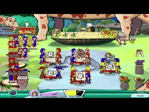 Diner Dash (Expansão): Flo Through Time - Nível #8 - Caveman Cafe VIII