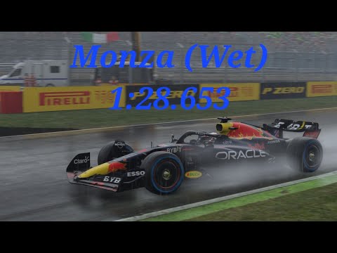 F1 22 Autodromo Nazionale Monza Wet Hot Lap + Setup (1:28.653) #Monza #Italy #F12022 #HotLap #F122