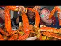 GIANT KING CRAB SEAFOOD BOIL MUKBANG KING CRAB SEAFOOD BOIL
