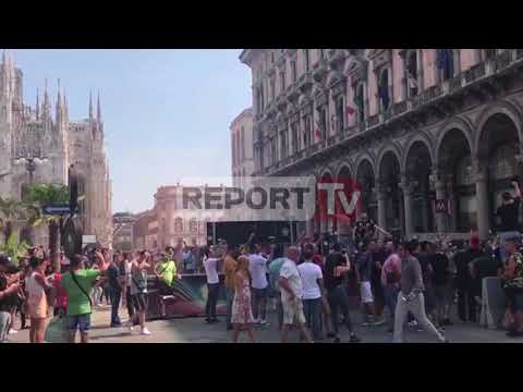 Ndeshja Milan- Shkendija në 20:45, tifozët shqiptarë pushtojnë sheshin Duomo në Milano