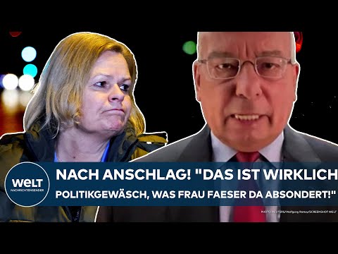 Video Thumbnail: MÜNCHEN: Nach Terror-Anschlag! "Das ist wirklich Politikgewäsch, was Frau Faeser da absondert!"