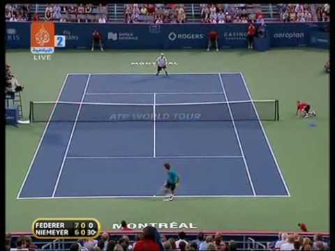 Röger Federer vs. Frederic Niemeyer -  Montreal 2009 - Highlights HQ