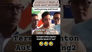 Download lagu Vice President Gibran's interview video is fake #false certificate #jokowi certificate #gibran ce... mp3