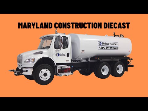 Freightliner M2 Water Truck 1/34 Scale Diecast Model by First Gear UNITED RENTALS