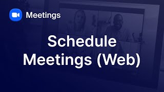 Scheduling a Zoom meeting video.